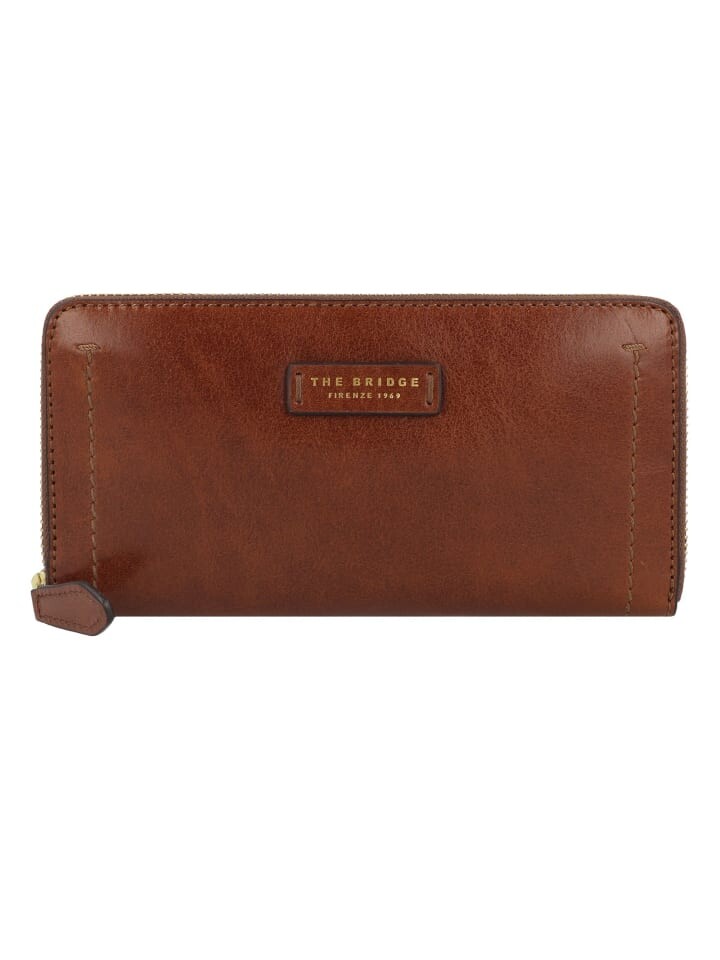 

Кошелек The Bridge Fiona RFID Schutz Leder 19 cm, цвет marrone