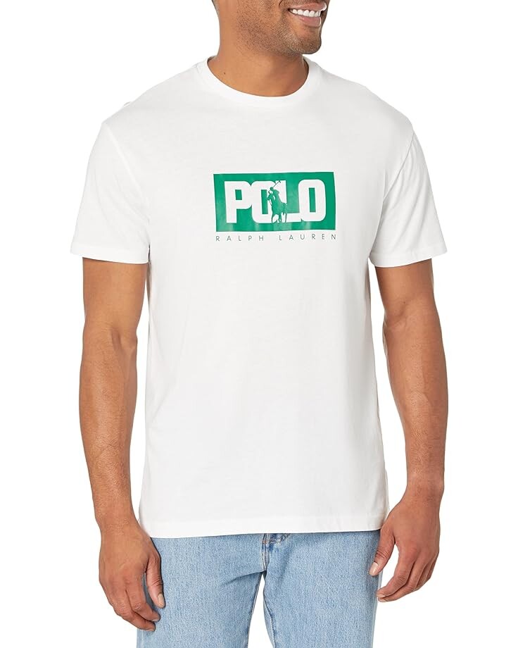 

Футболка Polo Ralph Lauren Classic Fit Logo Jersey, белый