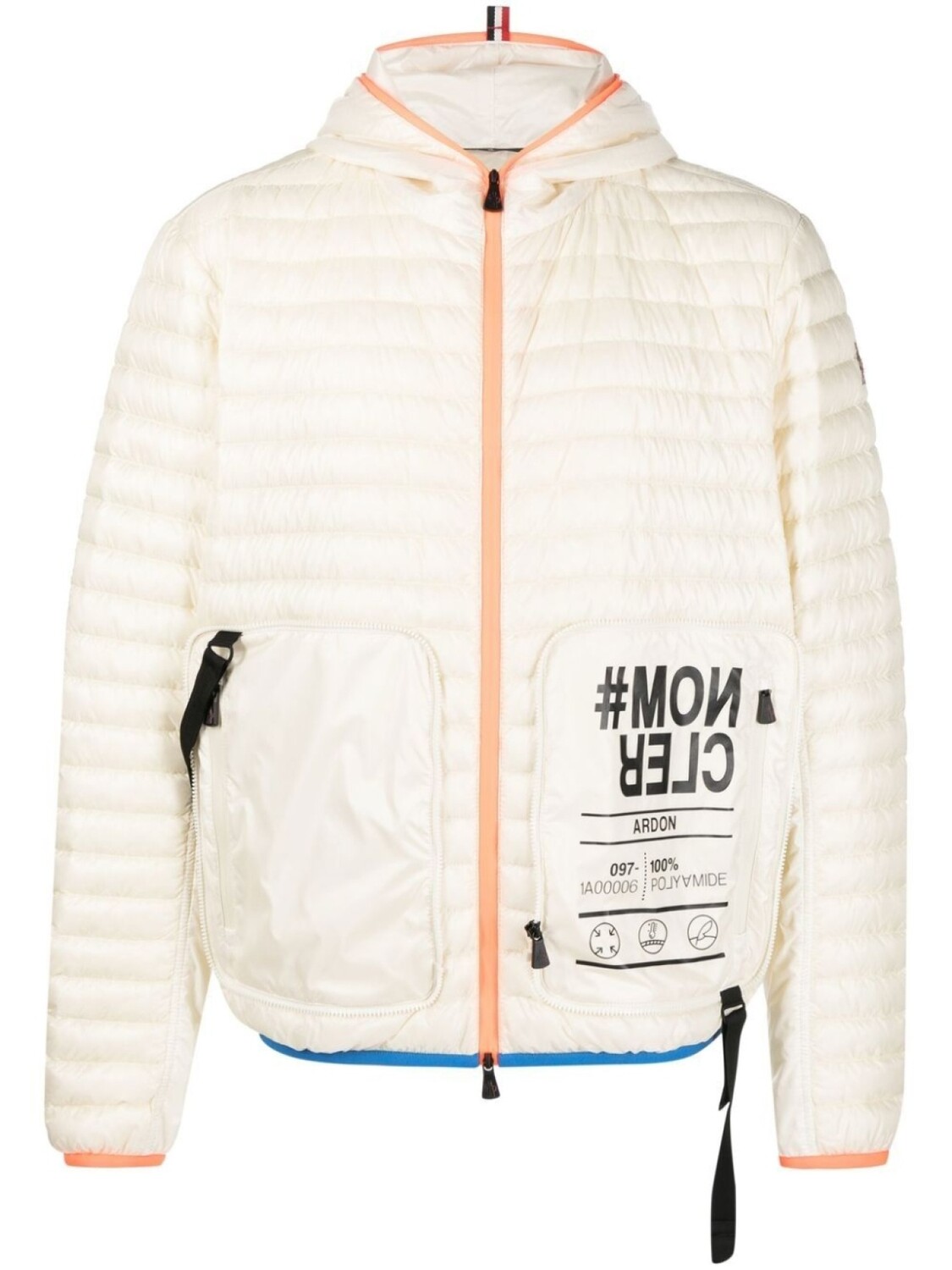 

Moncler Grenoble пуховик с логотипом, нейтральный цвет