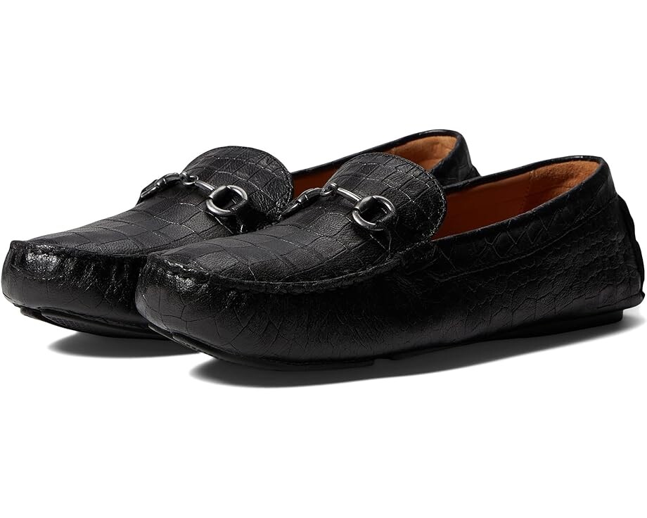 цена Лоферы Johnston & Murphy Maggie Bit, цвет Black Croc Embossed Sheepskin