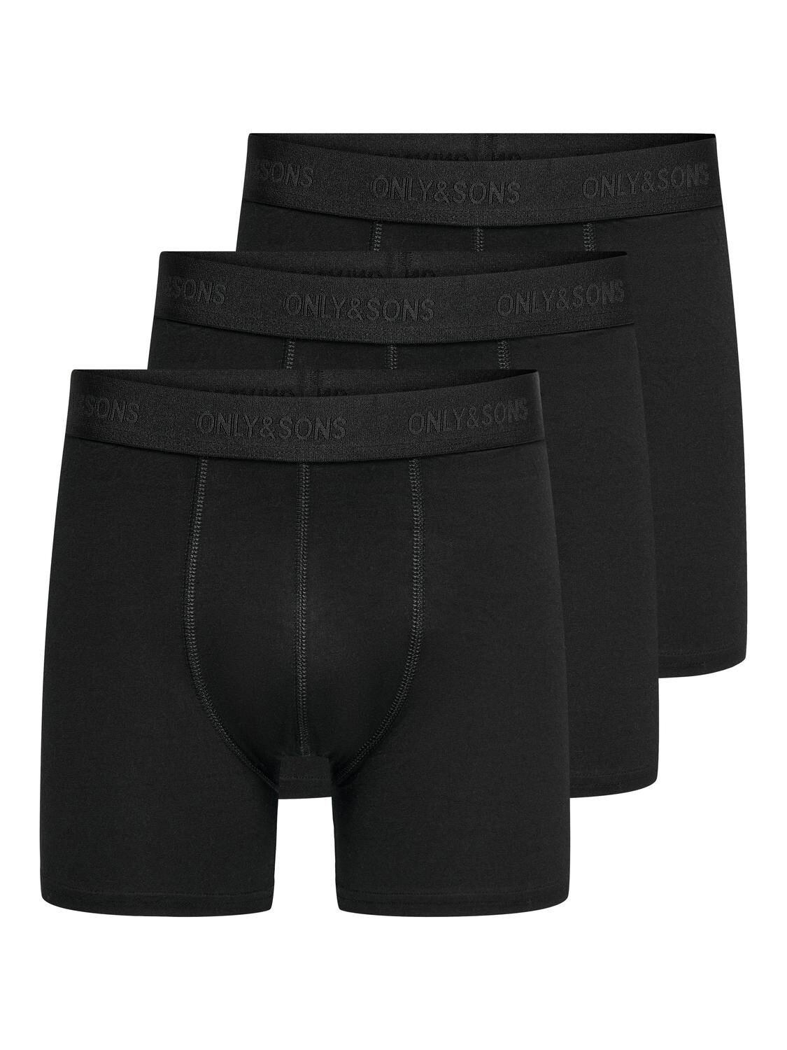 

Боксеры ONLY Trunk ONSFITZ SOLID BLACK slim, черный