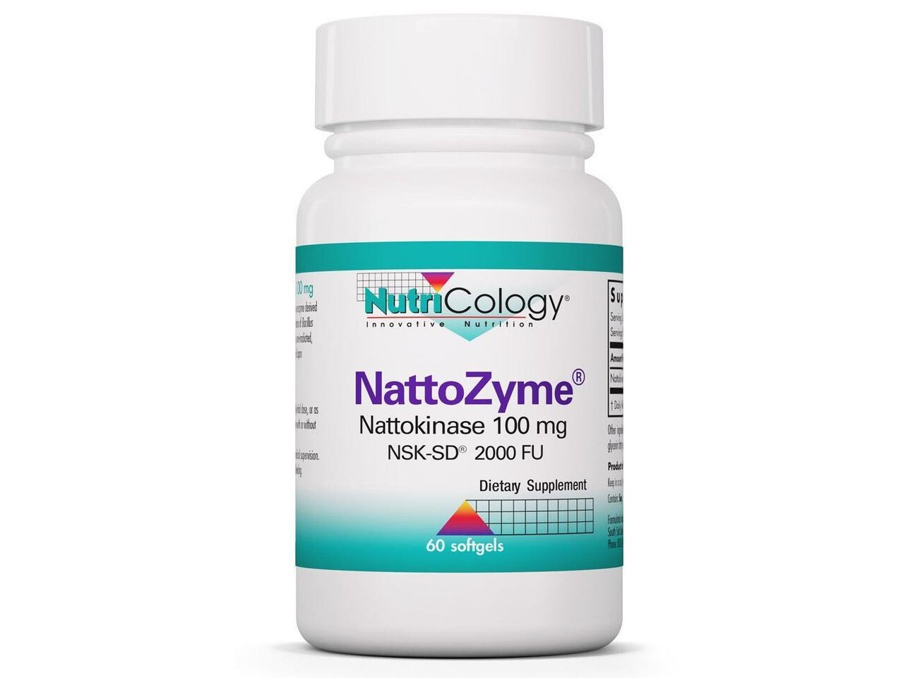 

Nutricology, NattoZyme Наттокиназа 100 мг NSK-SD, 60 мягких таблеток