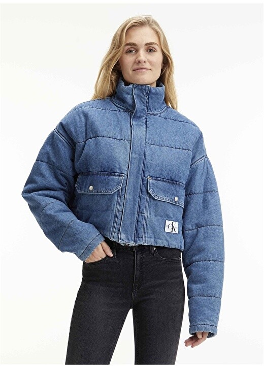 

Синее женское пальто Calvin Klein Jeans, Синий