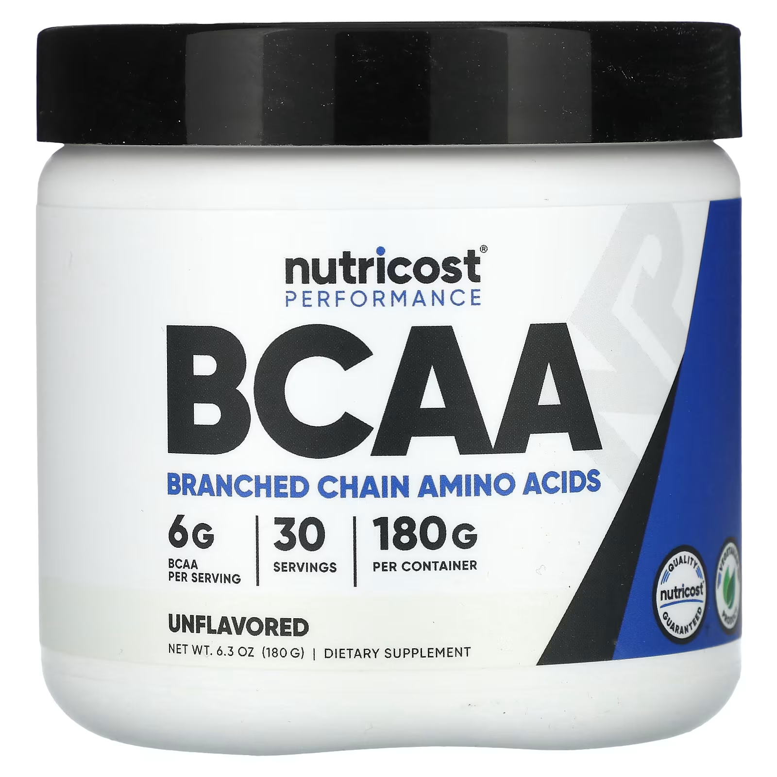 Nutricost Performance BCAA без вкуса, 6,3 унции (180 г)