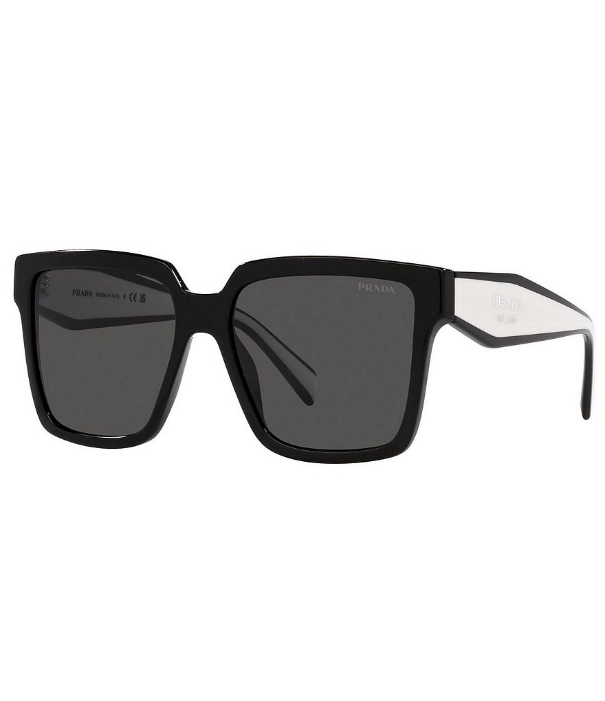Женские квадратные солнцезащитные очки Prada PR 24ZS 56 мм, черный