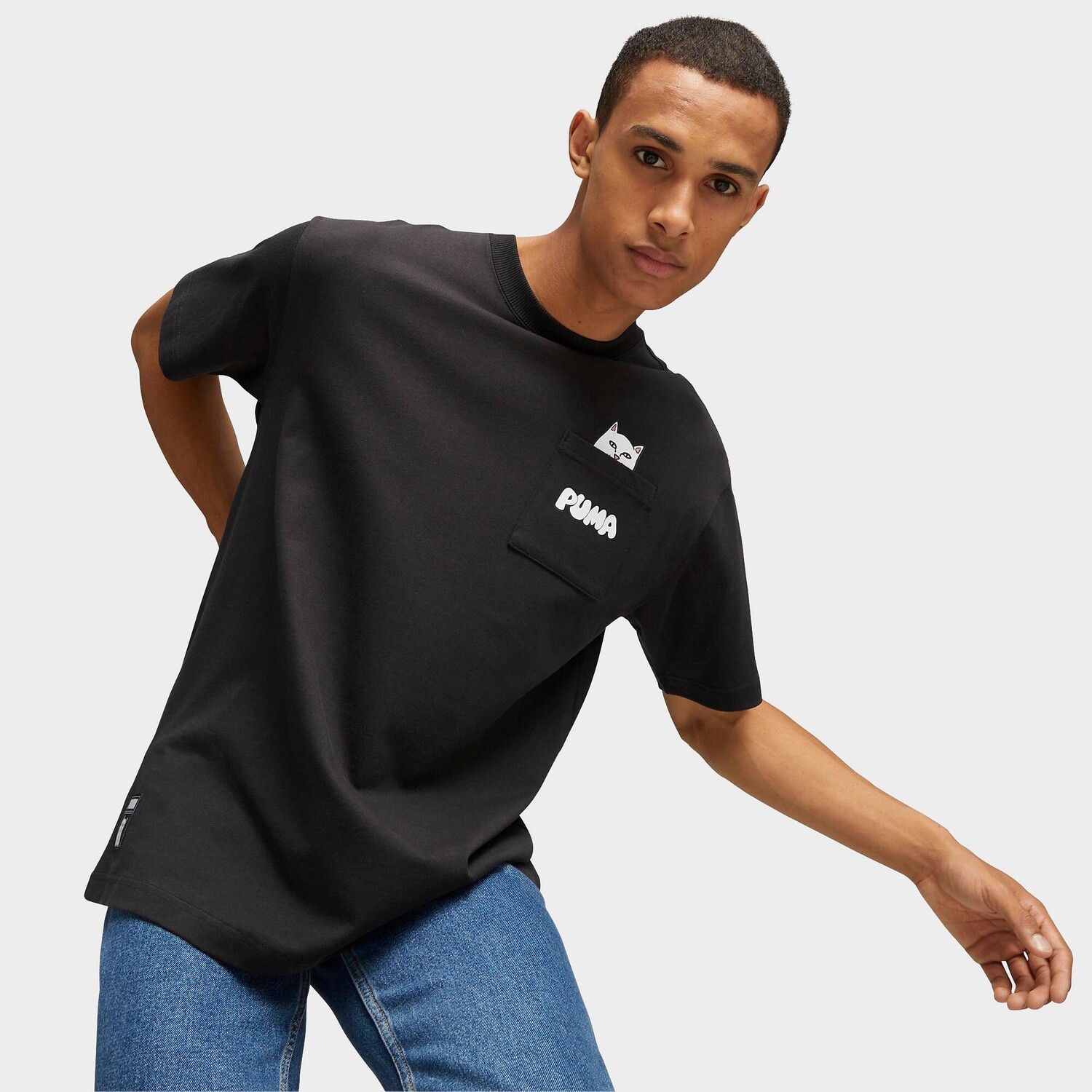 

Футболка с карманом и графическим принтом Puma x RIPNDIP, черный