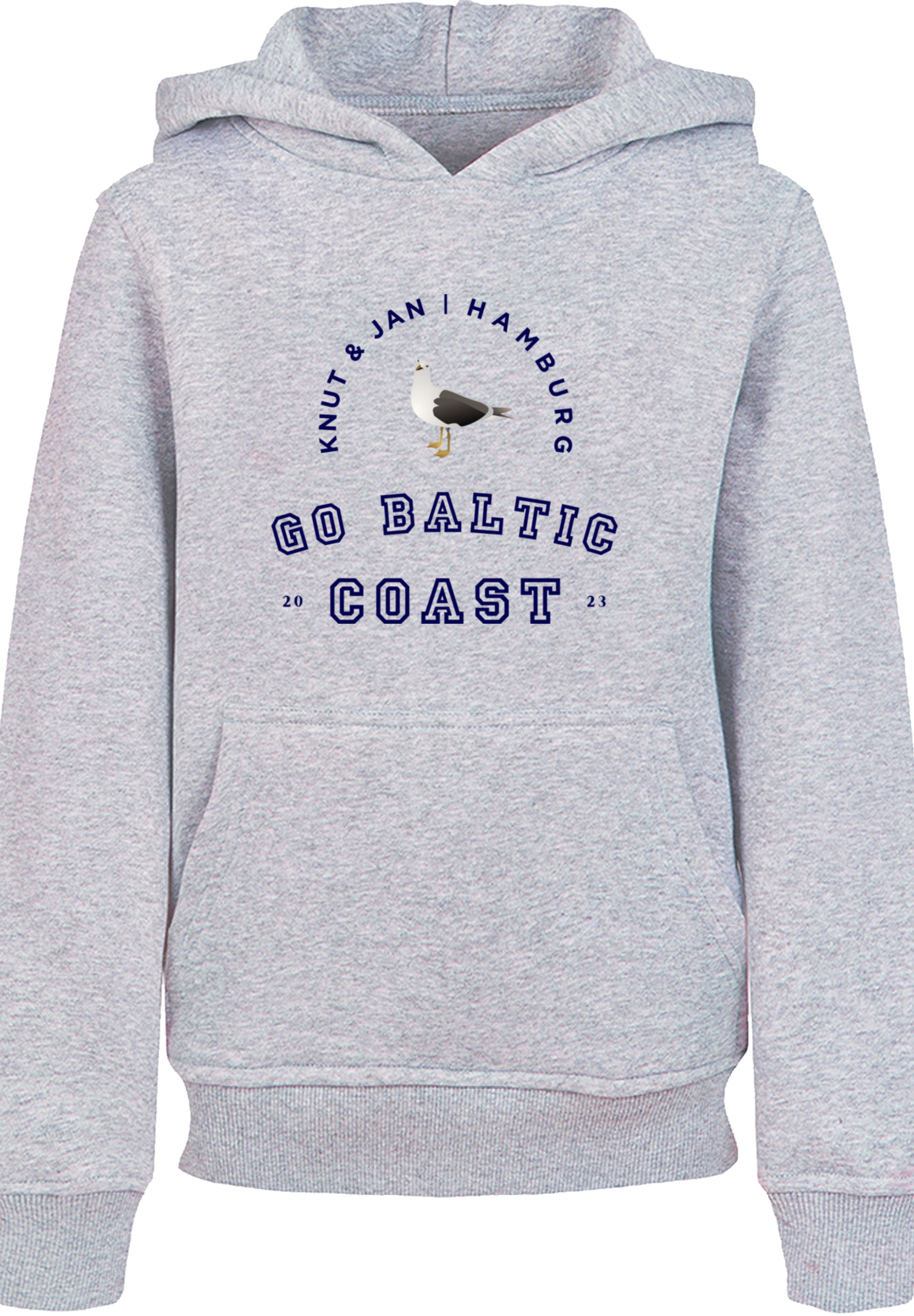 

Пуловер F4NT4STIC Hoodie Möwe Knut & Jan Hamburg, цвет grau meliert