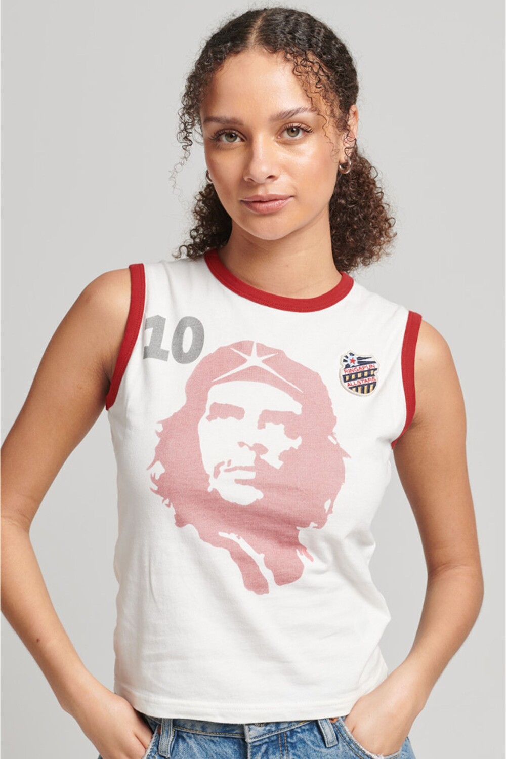 

Майка Ringspun Allstars CG Vintage переиздание Superdry, бежевый