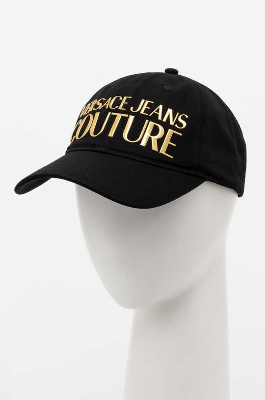 Хлопковая бейсболка Versace Jeans Couture, черный ботильоны versace jeans couture vei11a07c q11