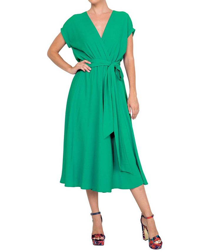 цена Женское платье миди Jasmine Meghan Los Angeles, зеленый