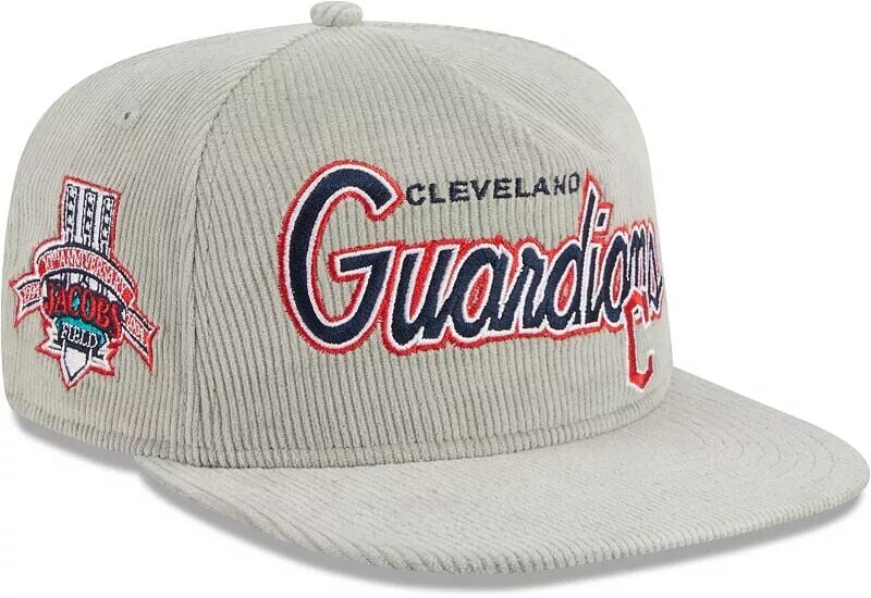 

Мужская серая кепка для гольфиста New Era Cleveland Guardians