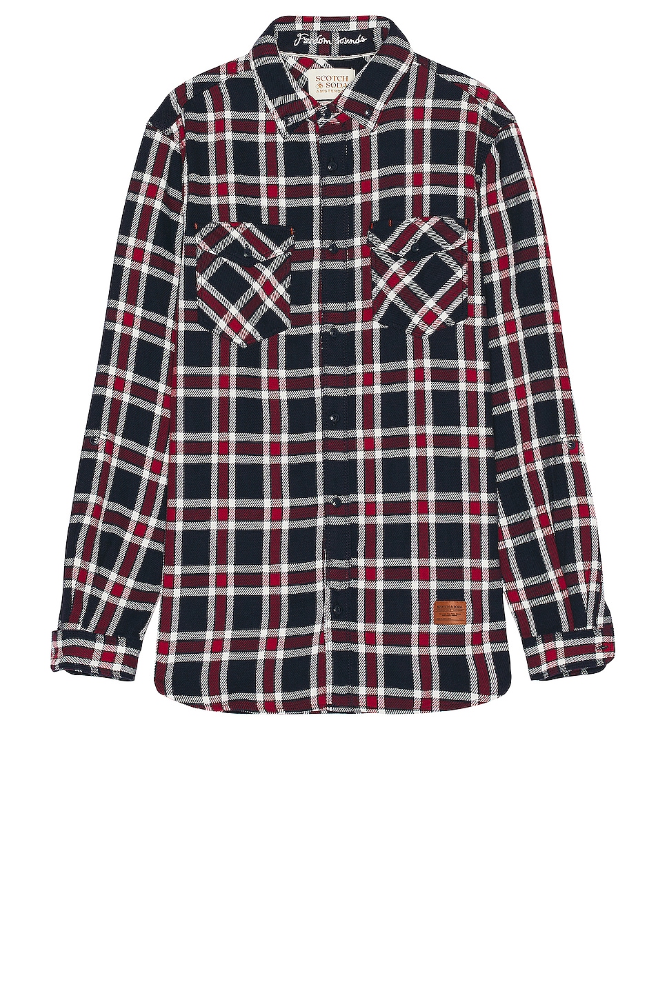 Рубашка Scotch & Soda Archive Double Face Twill Check, цвет Red & Blue карты bicycle double face red blue