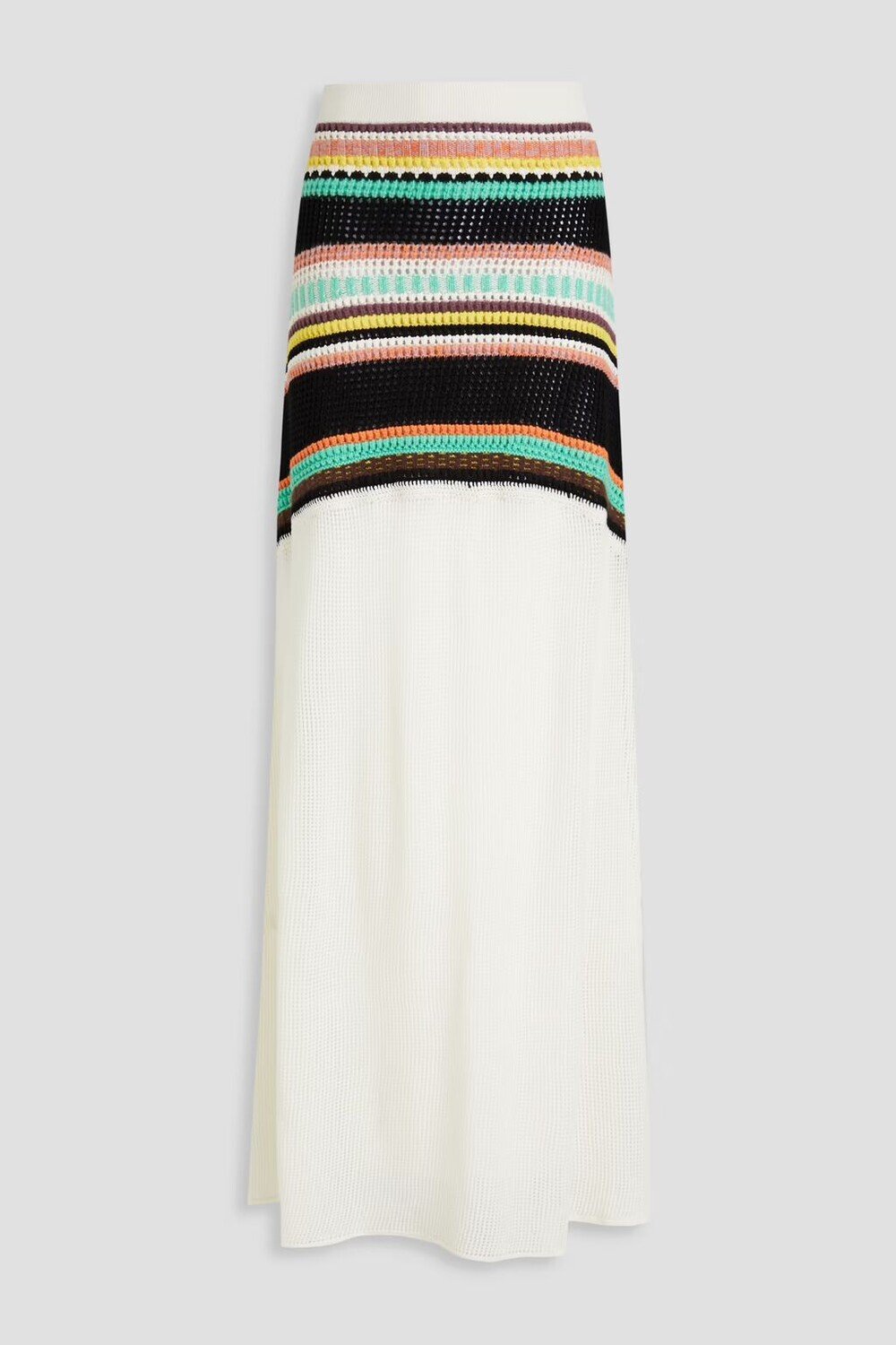 

Юбка макси из шерсти крючком Chloé, цвет Off-white