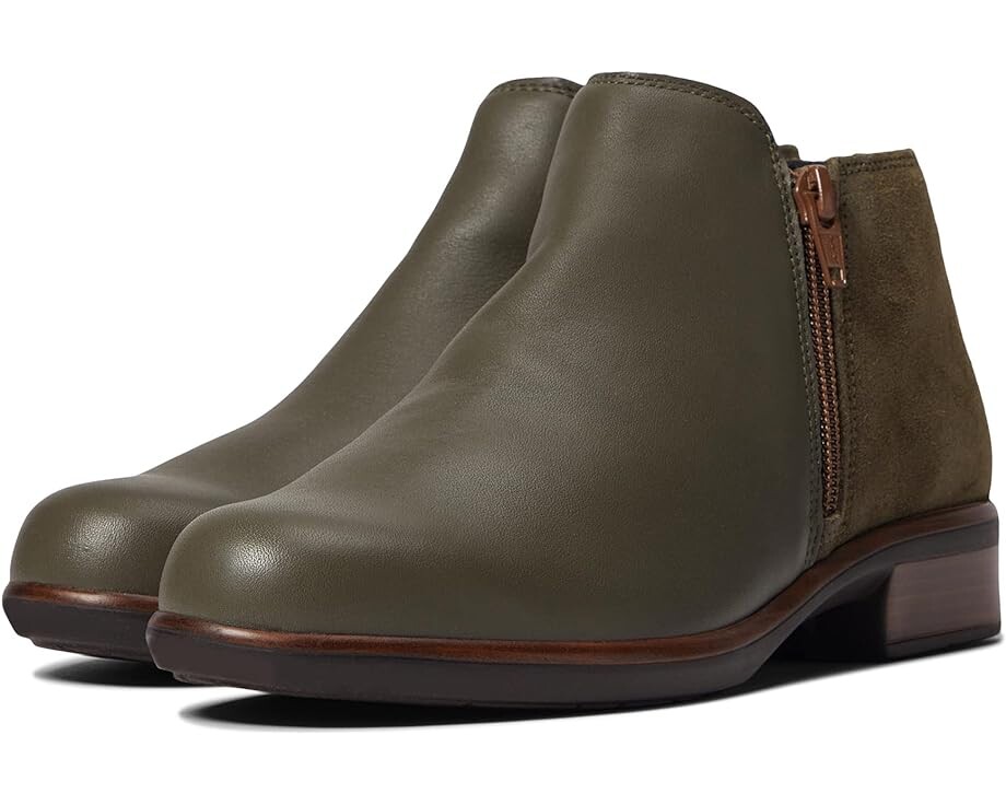 

Ботинки Naot Helm, цвет Soft Green Leather/Oily Olive Suede