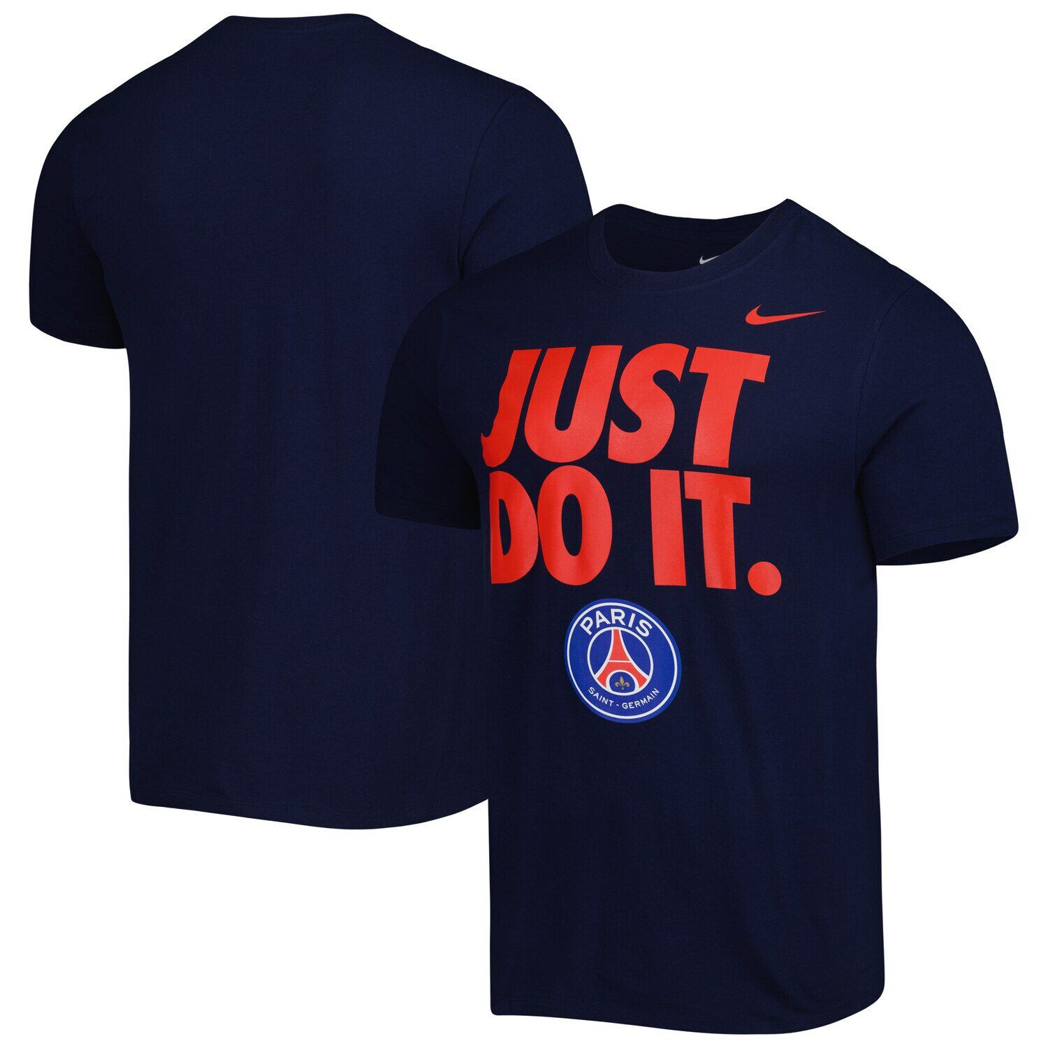 

Мужская темно-синяя футболка Paris Saint-Germain Just Do It Nike, Синий