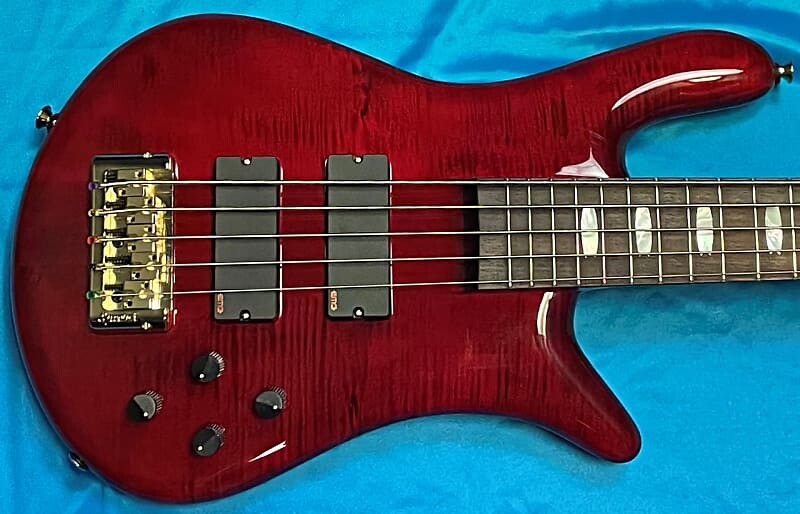 Басс гитара Spector Euro 5LX, Black Cherry Gloss with Rosewood cb401 lx