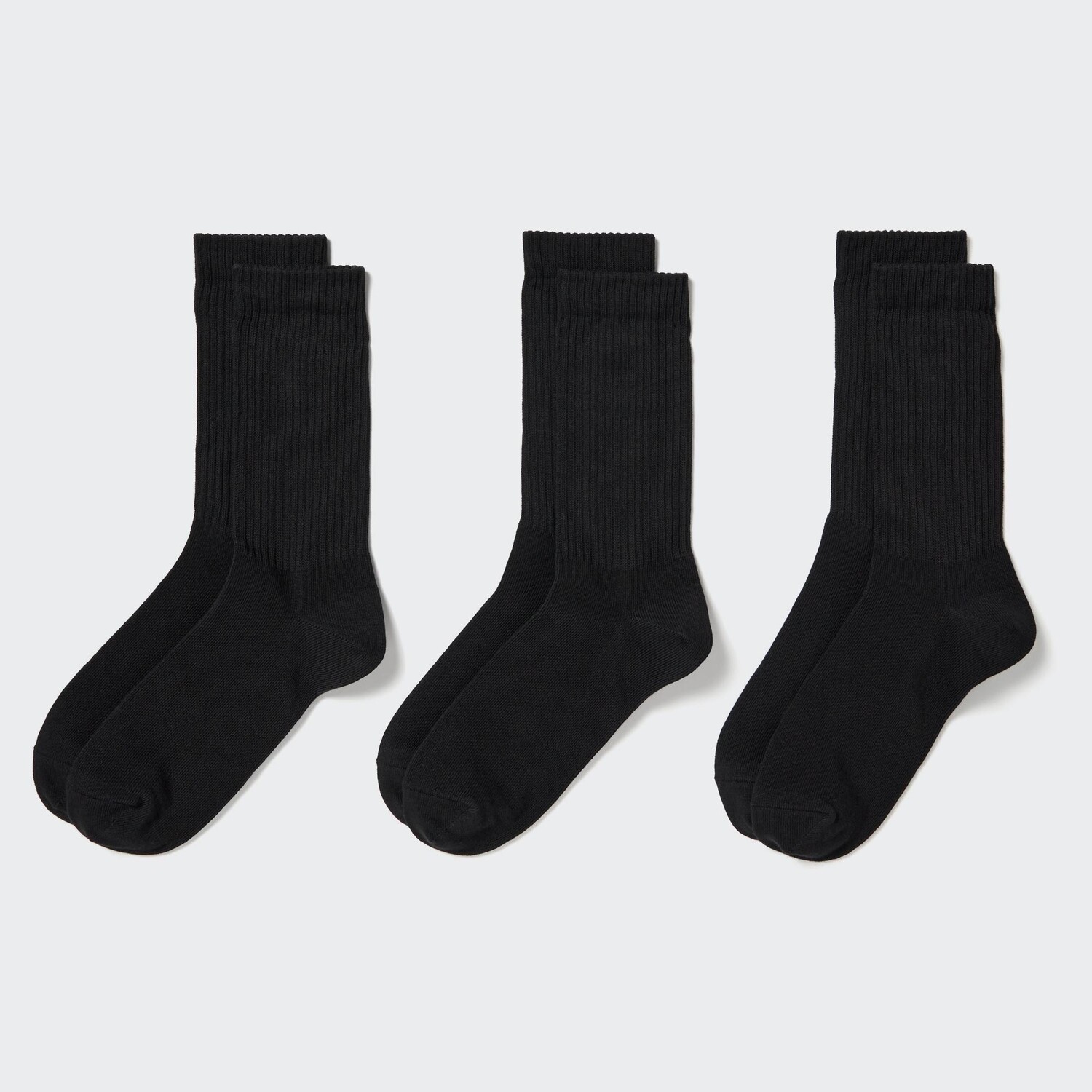 

Носки в ребинку (3 пары) UNIQLO, черный