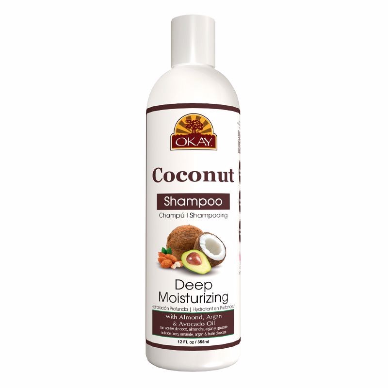 Увлажняющий шампунь Champú Coconut Oil Deep Moisturizing Shampoo Okay, 355 мл цена и фото