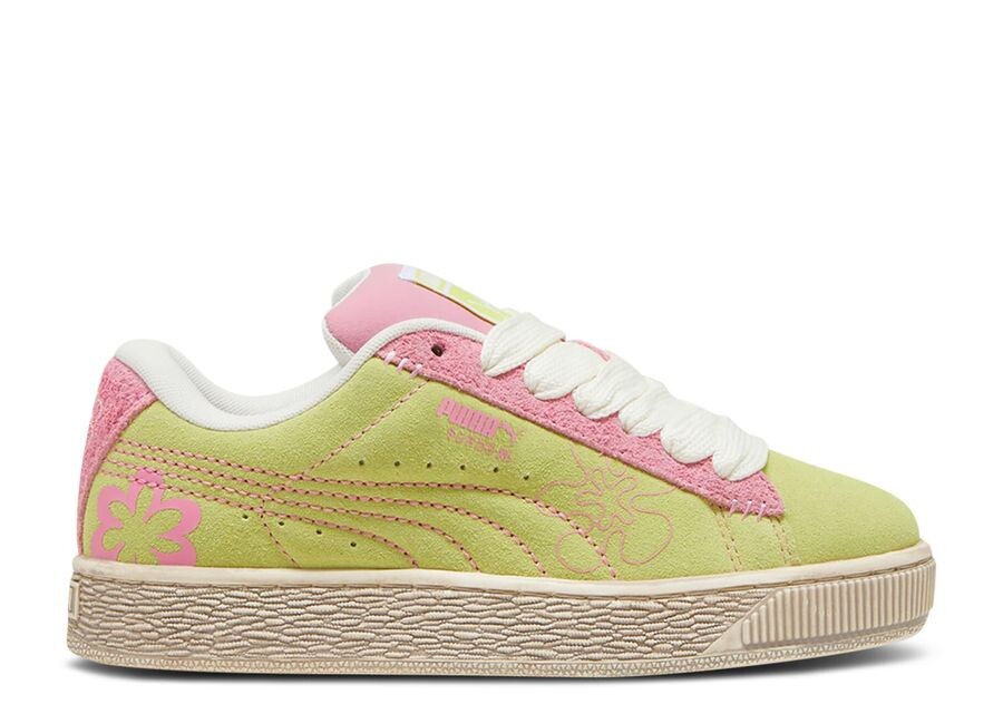 

Кроссовки Puma Suede XL Big Kid, цвет Skater Bloom Lime Sheen