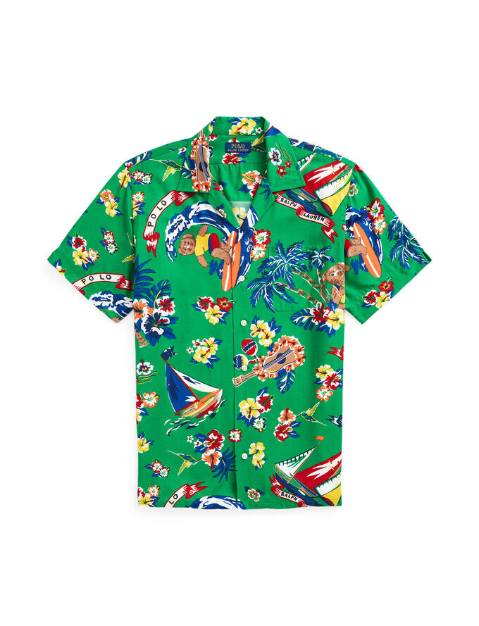 

Рубашка из вискозы Polo Ralph Lauren, зеленый