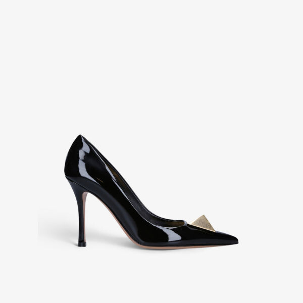 

Туфли-лодочки из лакированной кожи с декором one stud Valentino Garavani, черный