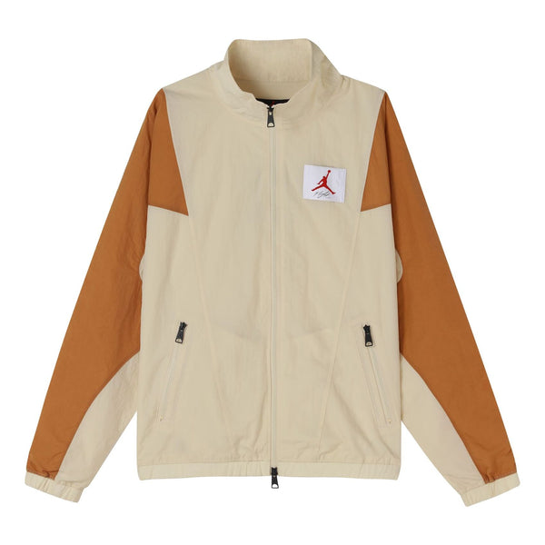 Куртка Air Jordan Flight Stitched Casual Sports Collar Jacket For Men Wheat, желтый