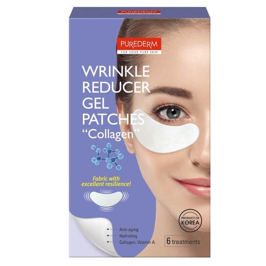 

Коллагеновые гелевые патчи для глаз, 6 шт. PuredermEye Patches