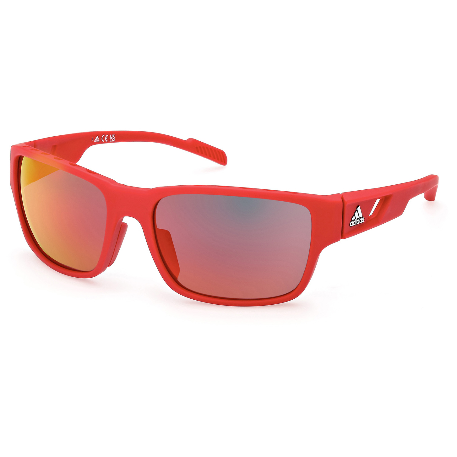 Солнцезащитные очки Adidas SP0069 Mirror Cat 3, цвет Shiny Red