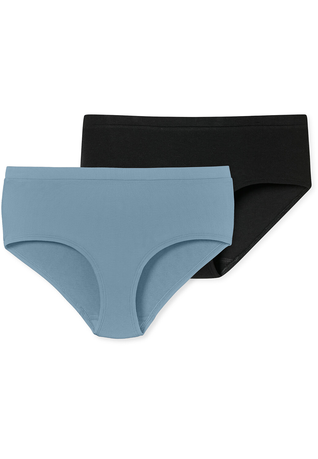 

Трусы Schiesser Panty Feinripp Pure Rib, цвет blaugrau, schwarz