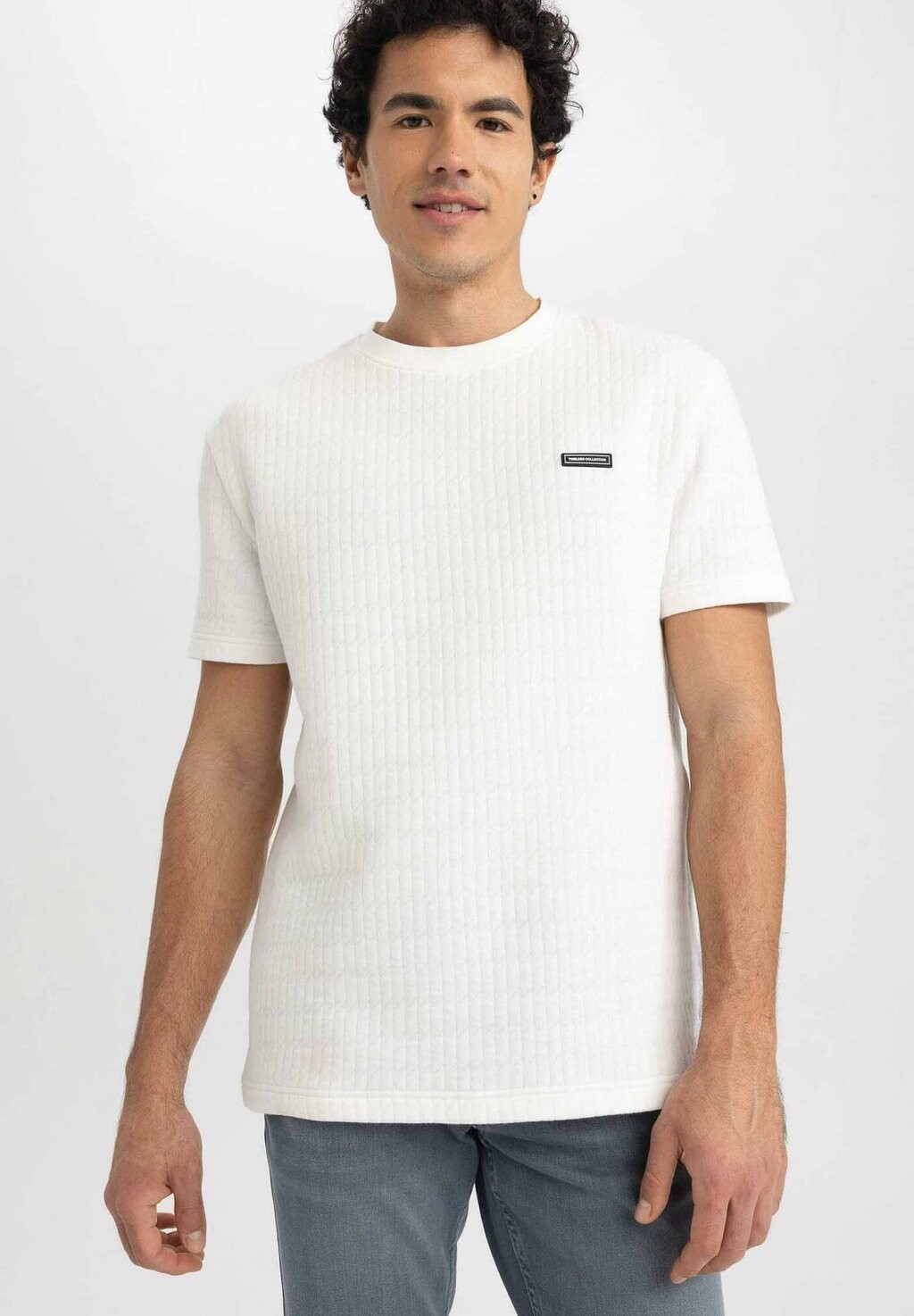

Футболка базовая REGULAR FIT DeFacto, цвет ecru