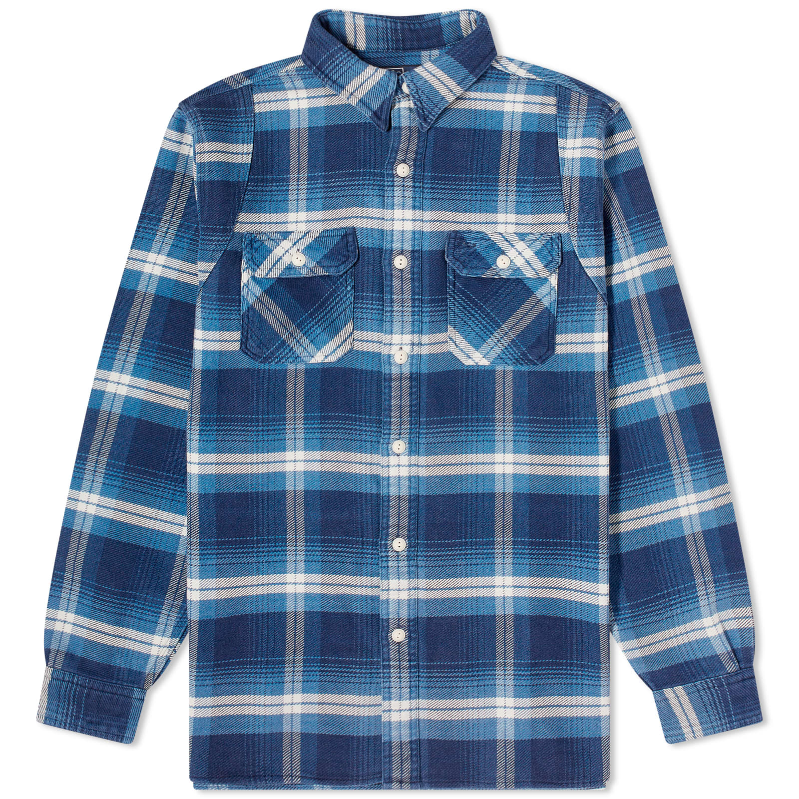 Рубашка Polo Ralph Lauren Check Flannel Overshirt, цвет Blue & Cream Multi