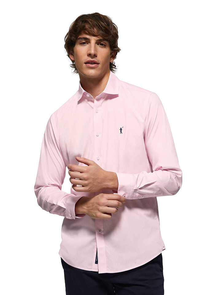 

Рубашка Polo Club Slim fit, розовый
