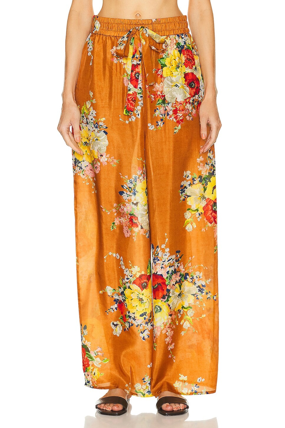 

Брюки Zimmermann Alight Relaxed, цвет Tan Floral