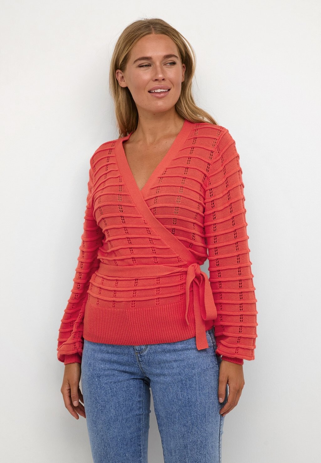 

Кардиган EMMA WRAP Kaffe, цвет cayenne