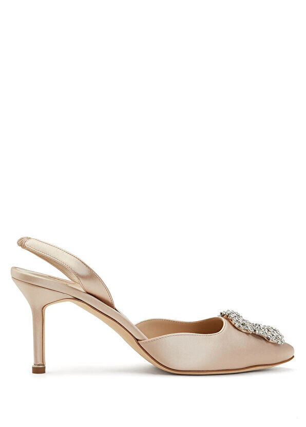 

Какие туфли на высоком каблуке Manolo Blahnik, бежевый