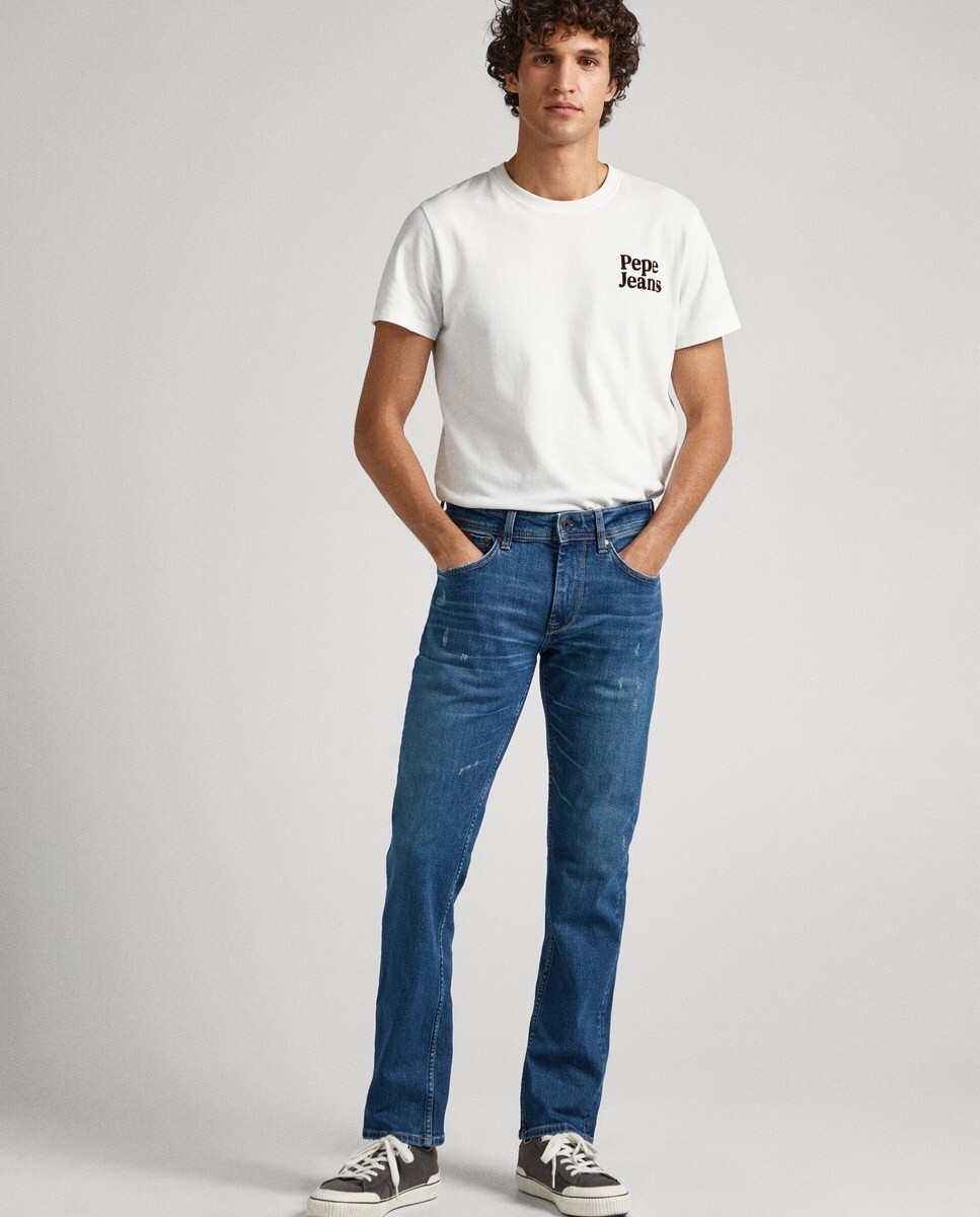 

Синие мужские джинсы Regular Cash Pepe Jeans, синий