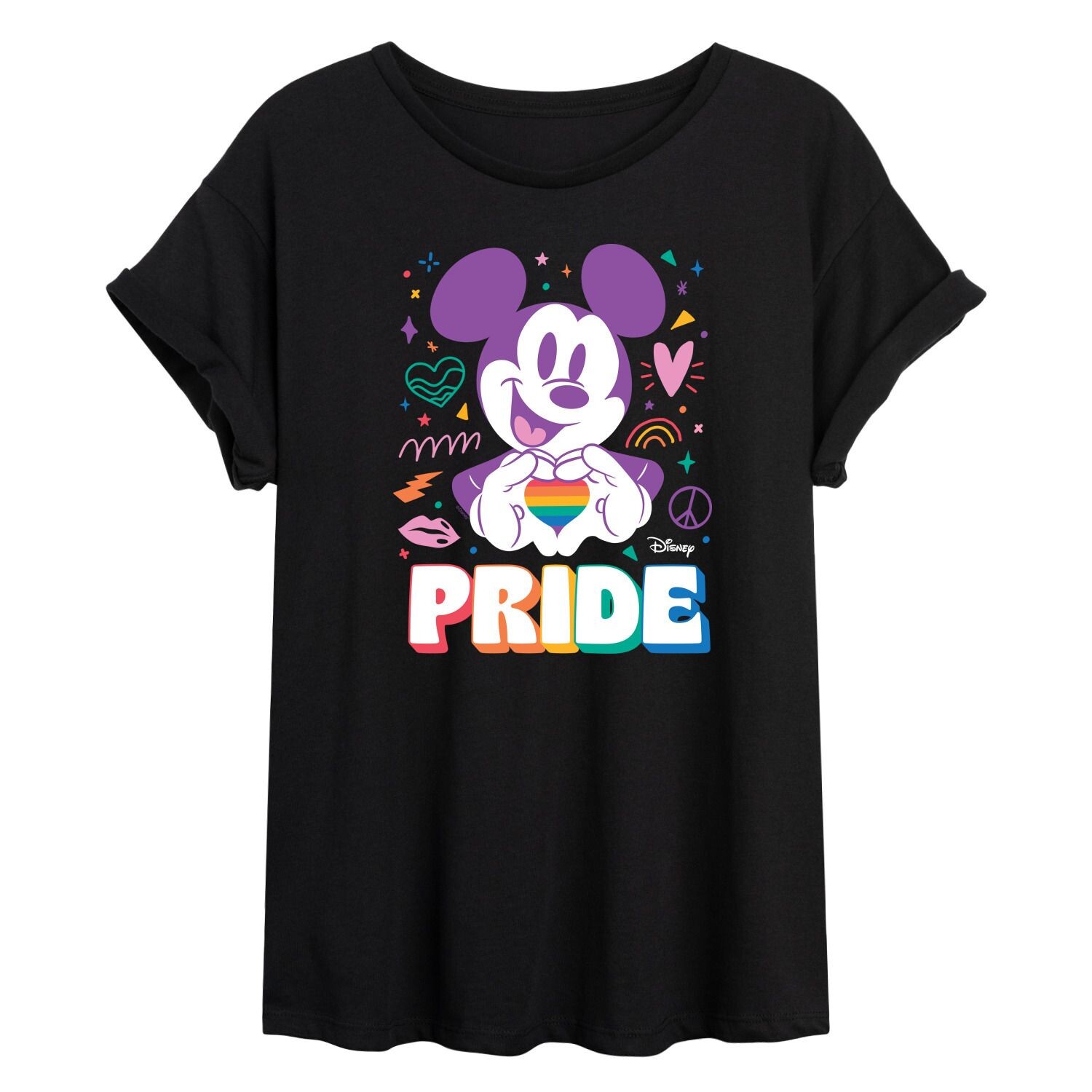 

Струящаяся футболка Disney's Juniors' Pride с Микки Disney