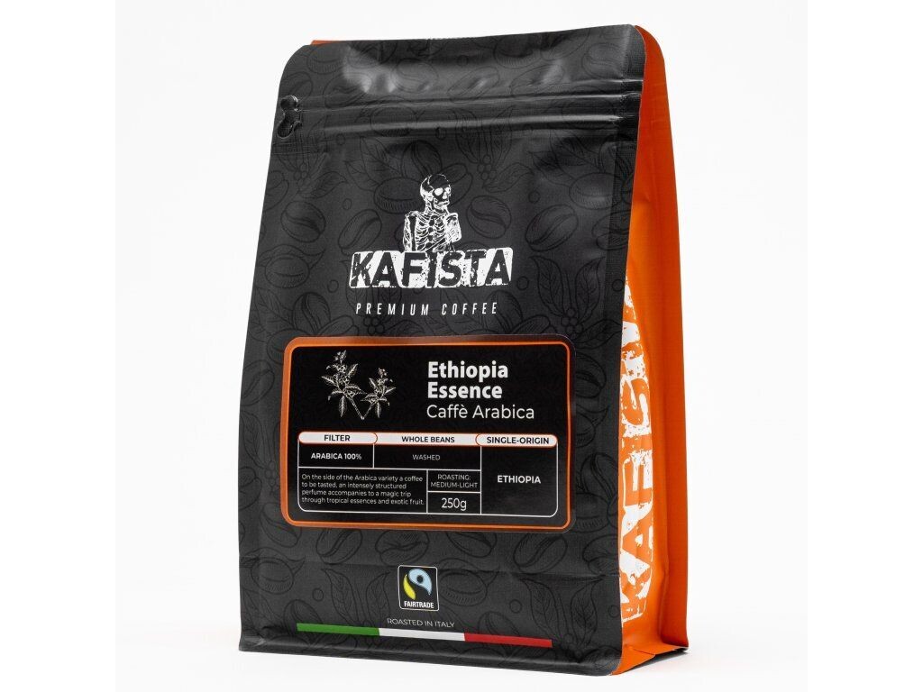 

Кафиста "Ethiopia Essence" - кофе в зернах, 100% Арабика моносорта, обжаренный в Италии, 250г. Kafista