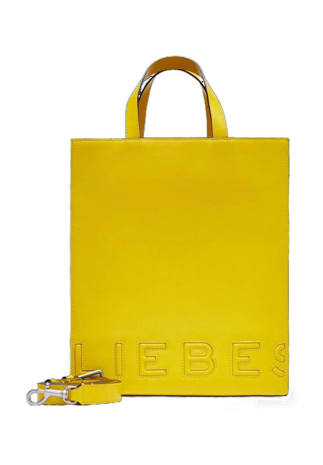

Шопер, тисненый логотип, магнитная застежка, для женщин LIEBESKIND, цвет Lemon