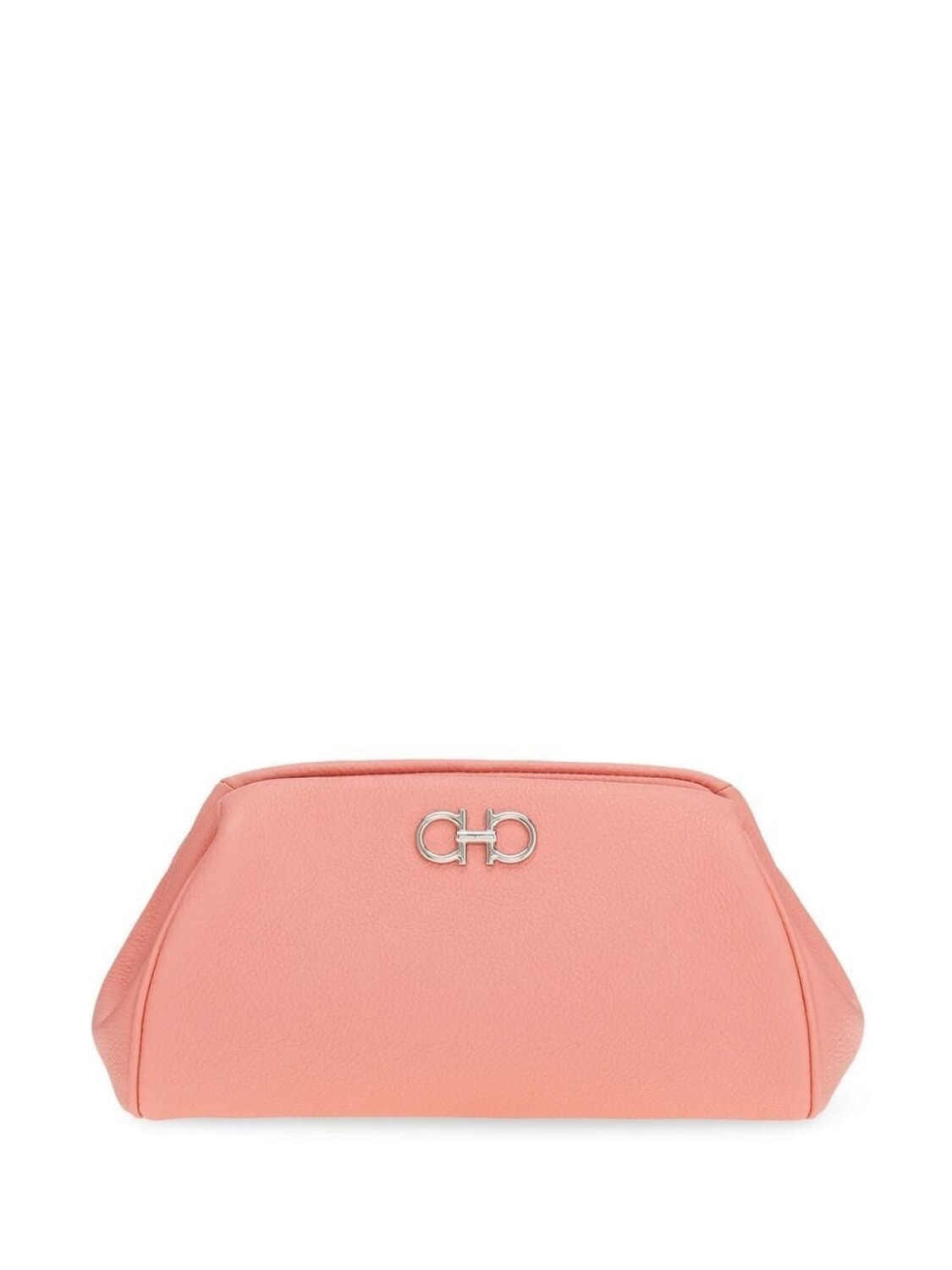 

Ferragamo клатч с декором Gancini, розовый