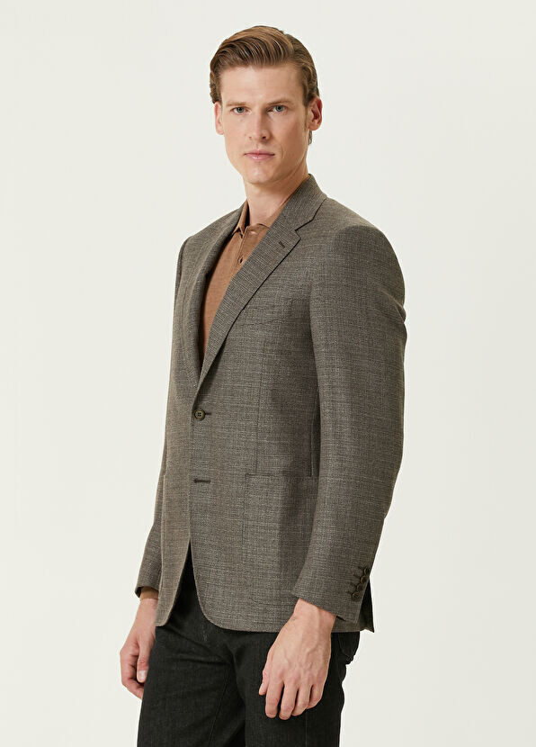 

Шерстяное пальто Canali, бежевый