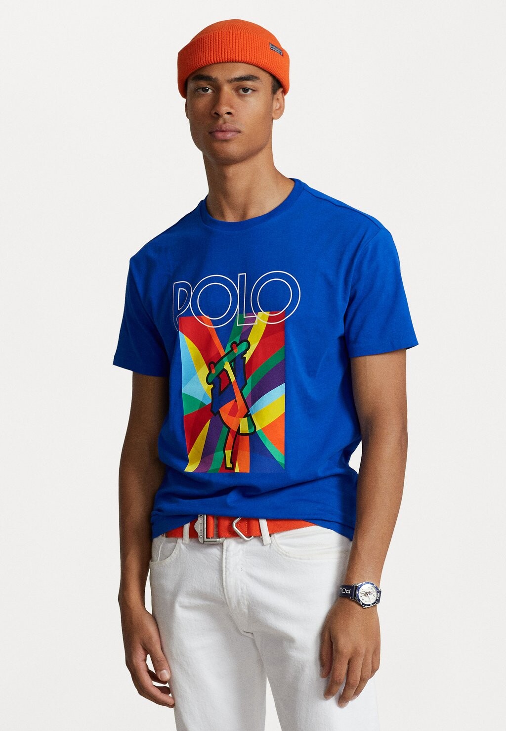 

Футболка с принтом Polo Ralph Lauren, сапфировая звезда