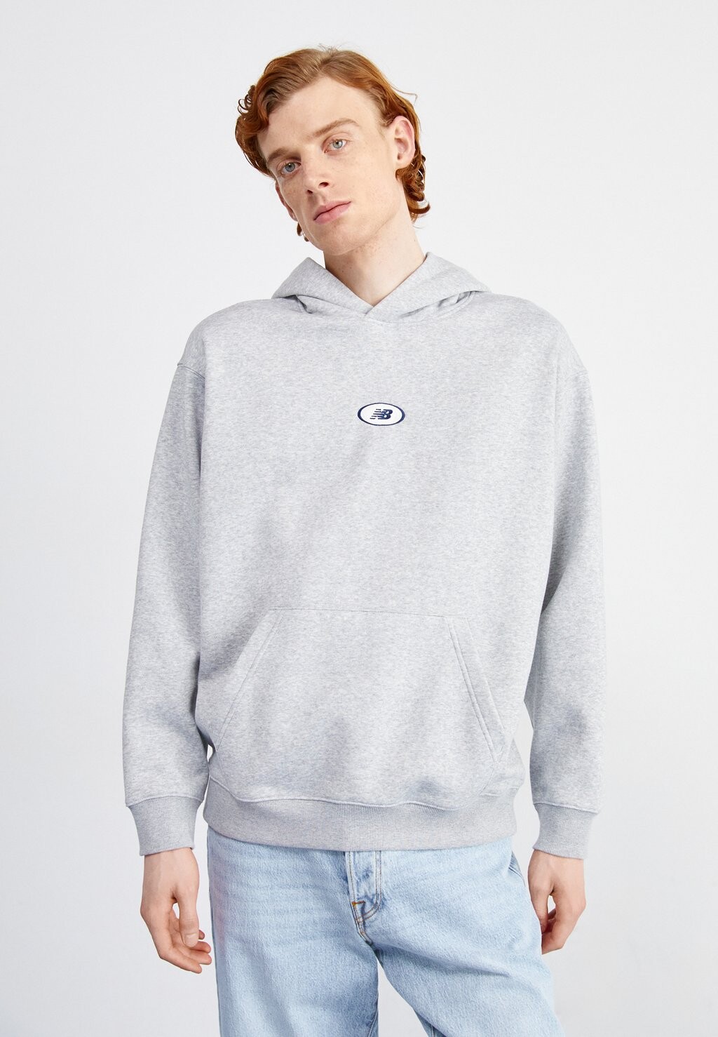 

Толстовка HOOPS HOODIE New Balance, цвет athletic grey heather