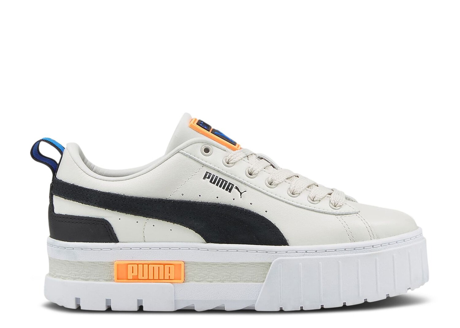 Кроссовки Puma Wmns Mayze 'Vaporous Grey Neon Citrus', серый