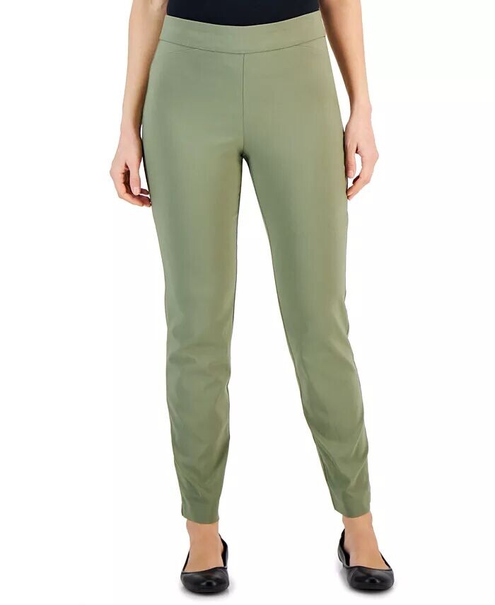 

Женские тканые брюки без застежки Cambridge JM Collection, зеленый