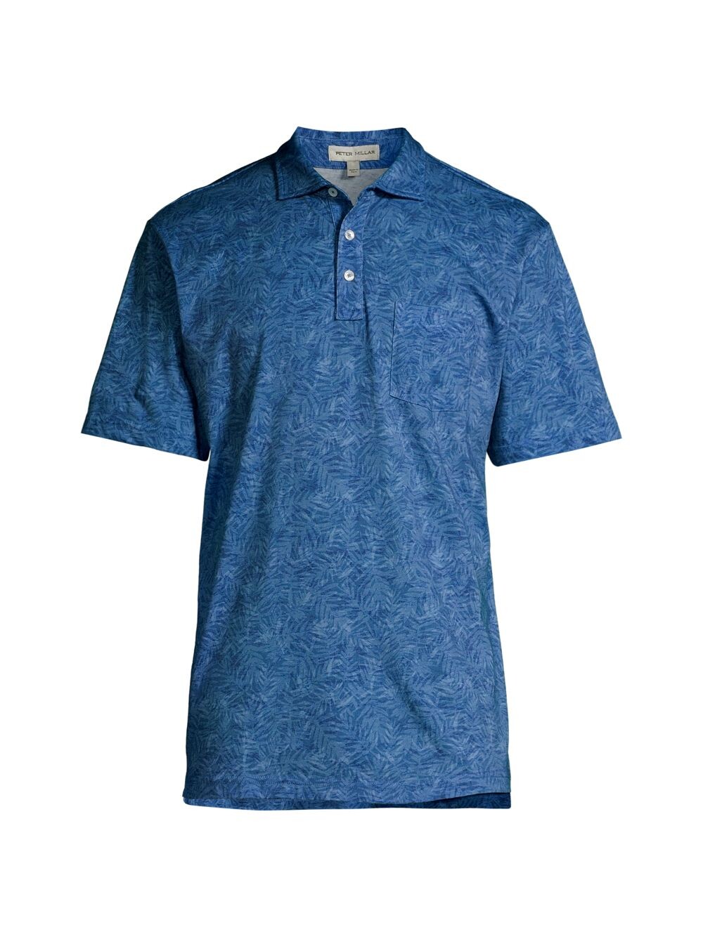 

Рубашка поло Crown Pilot Mill Palms Peter Millar, индиго