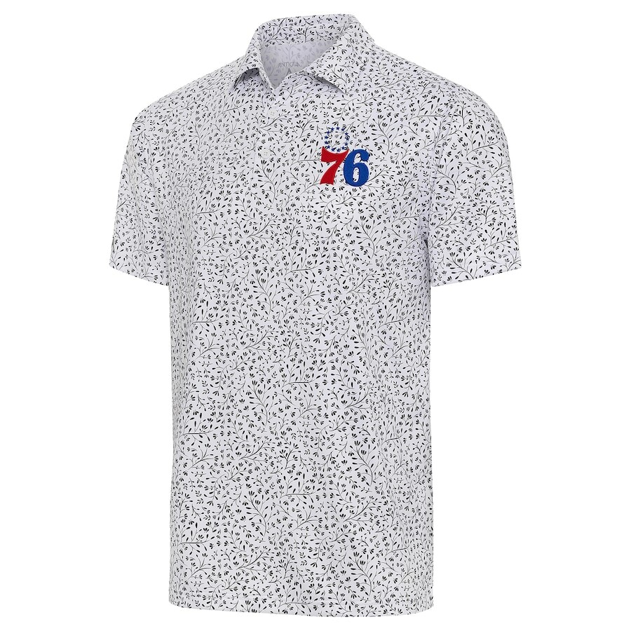 

Поло с коротким рукавом Antigua Philadelphia 76Ers, белый