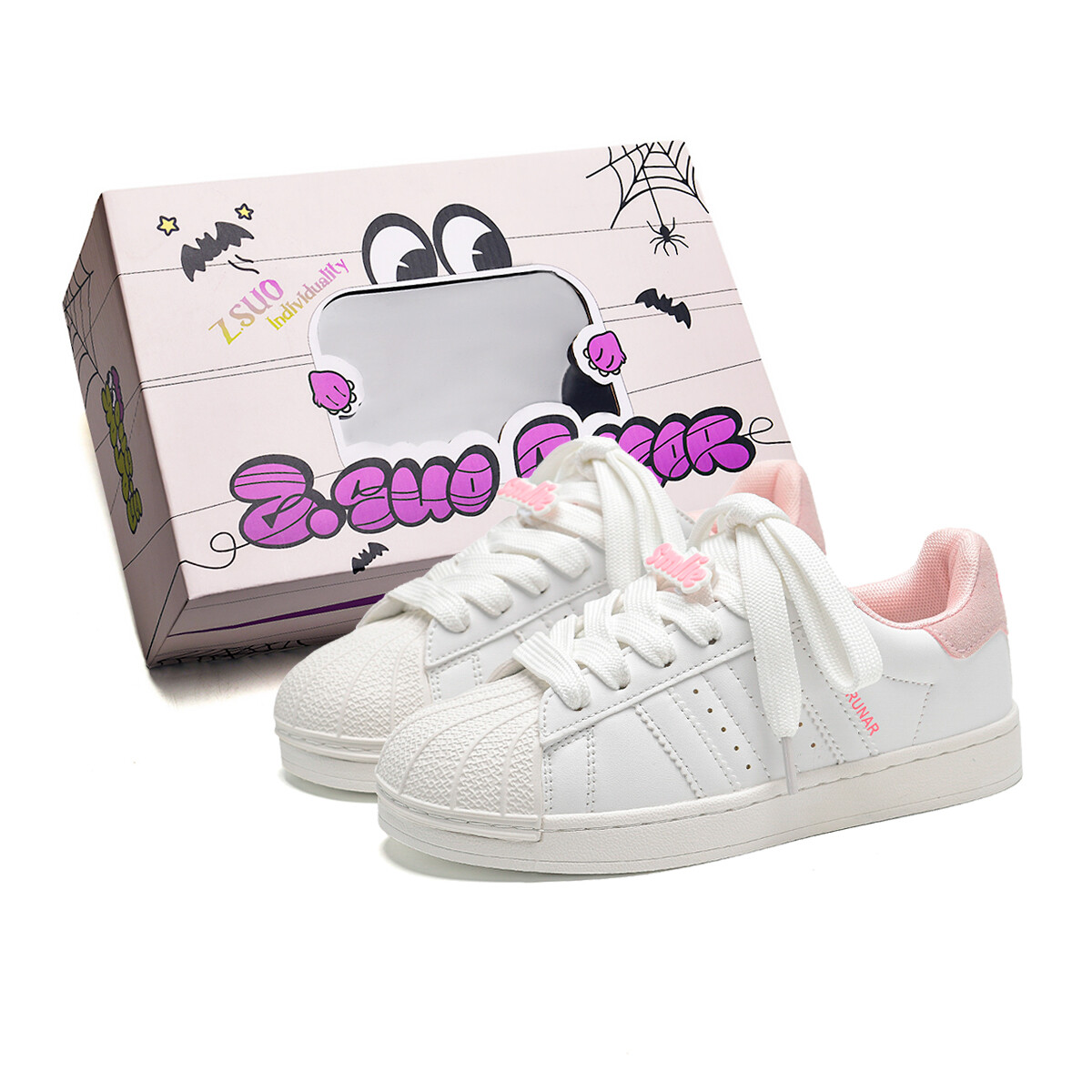 

Кроссовки Z.SUO Skateboarding Shoes Unisex Low-top, розовый