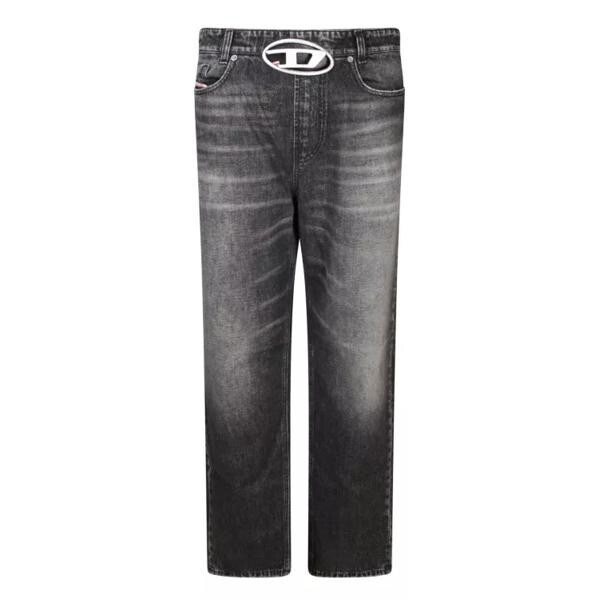 

Джинсы loose fit cotton jeans Diesel, черный