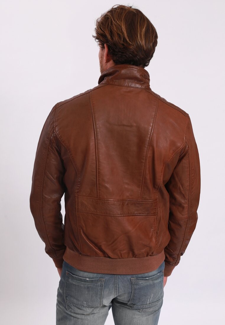 

Кожаная куртка Lee Cooper, цвет Cognac